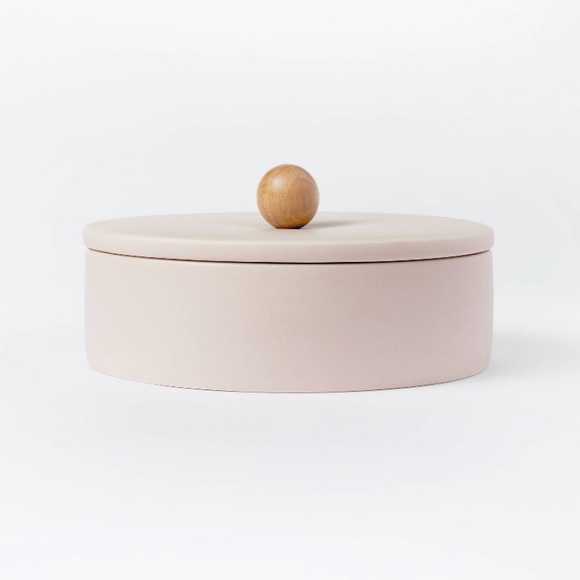 NWT Threshold Pink Lidded Stoneware Canister
